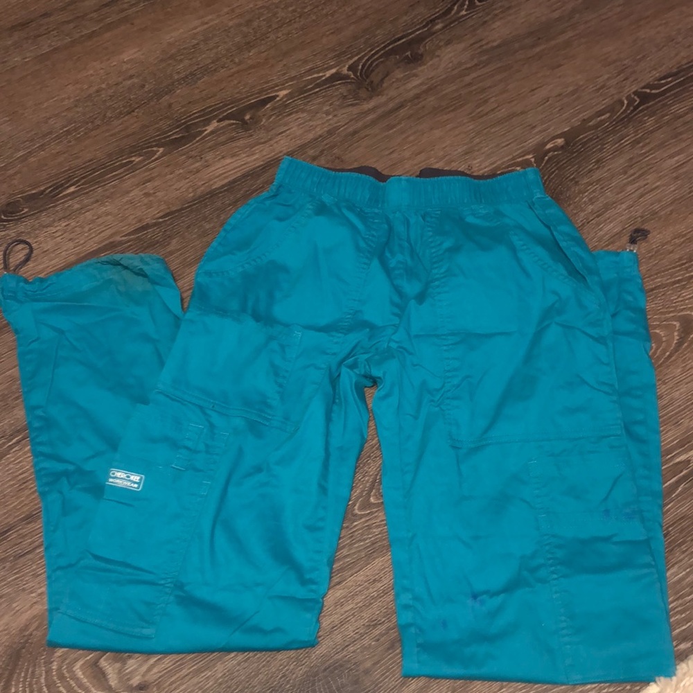 Teal scrub bottoms. Cherokee active wear